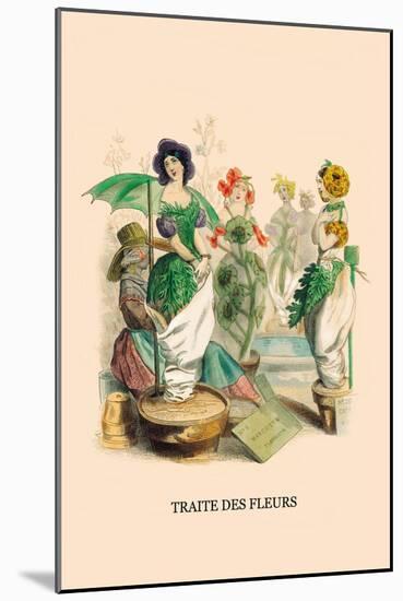 Traite des Fleurs-J.J. Grandville-Mounted Art Print