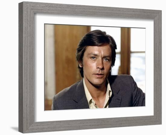 Traitement by Choc by AlainJessua with Alain Delon, 1973 (photo)-null-Framed Photo