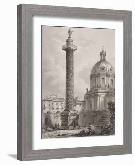 Trajan's Column, Rome, Engraved by A. Willmore-Giovanni Battista Piranesi-Framed Giclee Print