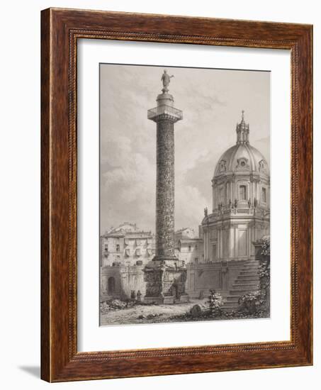 Trajan's Column, Rome, Engraved by A. Willmore-Giovanni Battista Piranesi-Framed Giclee Print