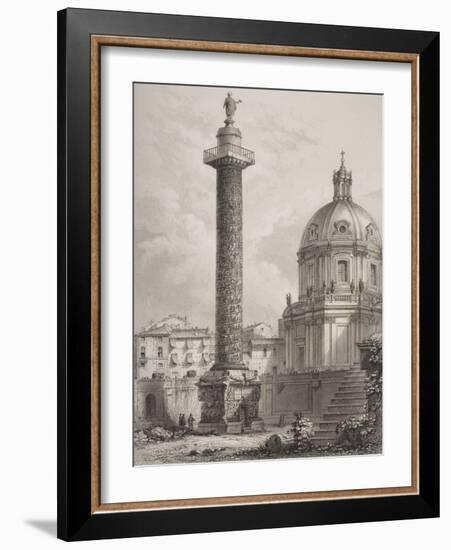 Trajan's Column, Rome, Engraved by A. Willmore-Giovanni Battista Piranesi-Framed Giclee Print