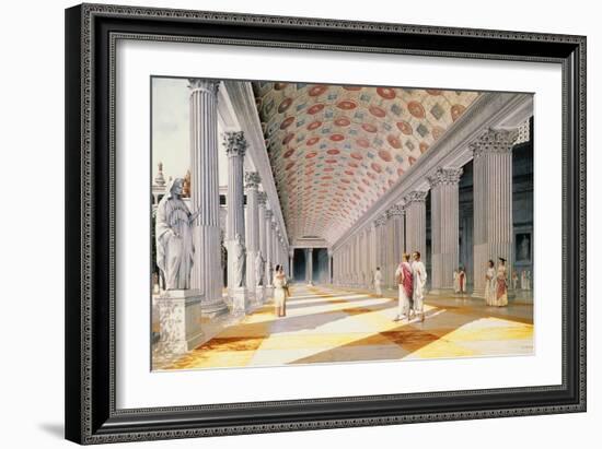 Trajan's Forum - Reconstruction of the Colonnade-Italian School-Framed Giclee Print