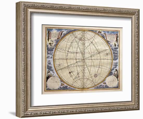 Trajectories of Planets and Stars as Seen from Earth-Andreas Cellarius-Framed Giclee Print