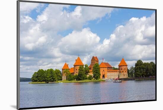 Trakai Island Castle on Lake Galve, Lithuania-Keren Su-Mounted Photographic Print