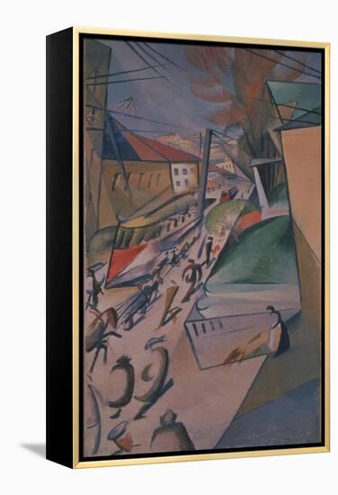 Tram, 1914-Alexander Konstantinovich Bogomazov-Framed Premier Image Canvas