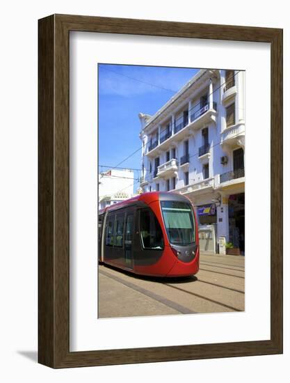 Tram, Casablanca, Morocco, North Africa, Africa-Neil Farrin-Framed Photographic Print