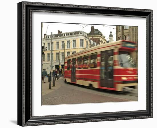 Tram, Den Haag (The Hague), Holland (The Netherlands)-Gary Cook-Framed Photographic Print