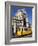 Tram (Electricos) Below the Arco Da Rua Augusta in Praca Do Comercio, Baixa, Lisbon, Portugal-Stuart Black-Framed Photographic Print