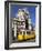 Tram (Electricos) Below the Arco Da Rua Augusta in Praca Do Comercio, Baixa, Lisbon, Portugal-Stuart Black-Framed Photographic Print