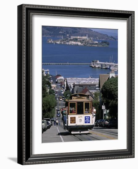 Tram, Hyde St, San Francisco, California, USA-Walter Bibikow-Framed Photographic Print