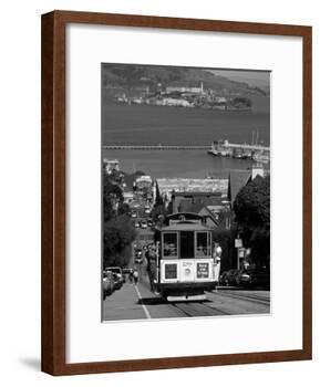 Tram, Hyde St, San Francisco, California, USA-Walter Bibikow-Framed Photographic Print