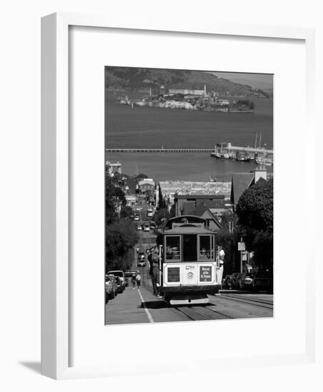 Tram, Hyde St, San Francisco, California, USA-Walter Bibikow-Framed Photographic Print