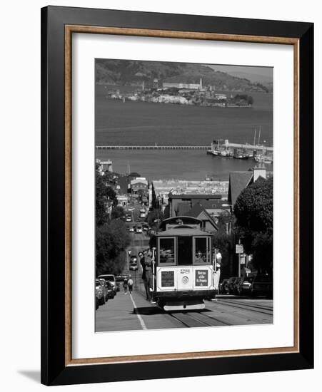 Tram, Hyde St, San Francisco, California, USA-Walter Bibikow-Framed Photographic Print