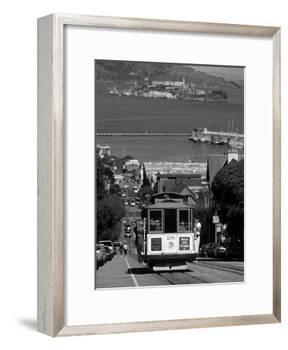 Tram, Hyde St, San Francisco, California, USA-Walter Bibikow-Framed Photographic Print
