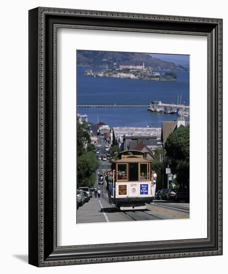 Tram, Hyde St, San Francisco, California, USA-Walter Bibikow-Framed Photographic Print