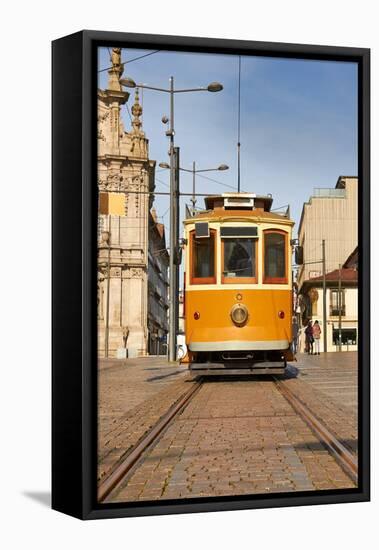 Tram in Front of Carmo Church-Acnaleksy-Framed Premier Image Canvas