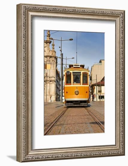 Tram in Front of Carmo Church-Acnaleksy-Framed Photographic Print