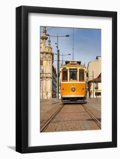 Tram in Front of Carmo Church-Acnaleksy-Framed Photographic Print