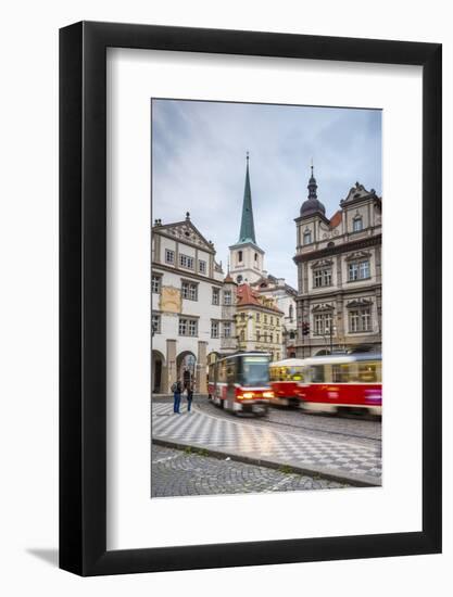 Tram in Mala Strana (Little Quarter), Prague, Czech Republic-Jon Arnold-Framed Photographic Print