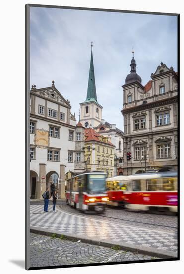Tram in Mala Strana (Little Quarter), Prague, Czech Republic-Jon Arnold-Mounted Photographic Print