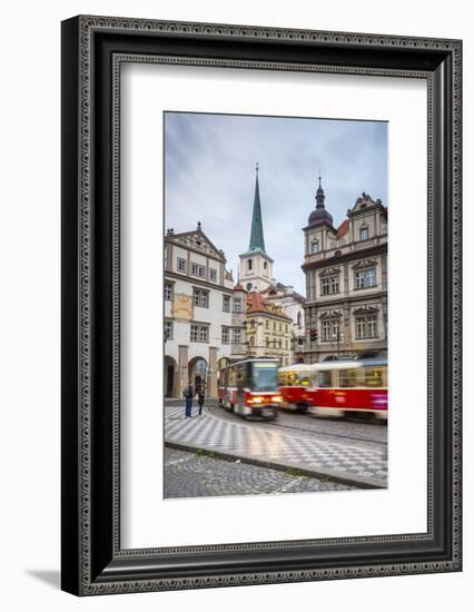 Tram in Mala Strana (Little Quarter), Prague, Czech Republic-Jon Arnold-Framed Photographic Print