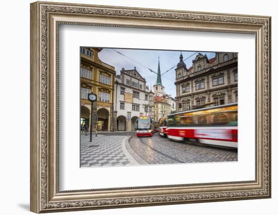 Tram in Mala Strana (Little Quarter), Prague, Czech Republic-Jon Arnold-Framed Photographic Print
