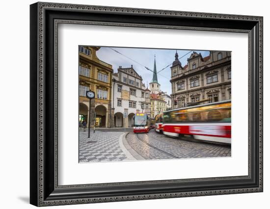 Tram in Mala Strana (Little Quarter), Prague, Czech Republic-Jon Arnold-Framed Photographic Print