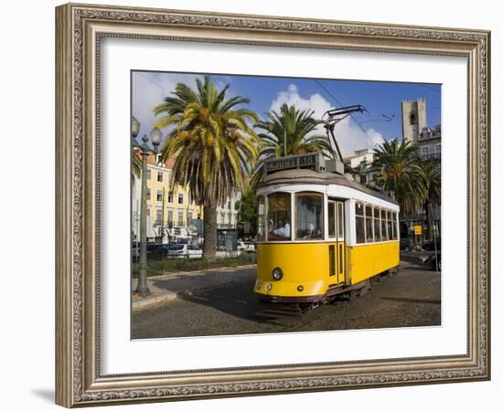 Tram in the Alfama District, Lisbon, Portugal, Europe-Richard Cummins-Framed Photographic Print