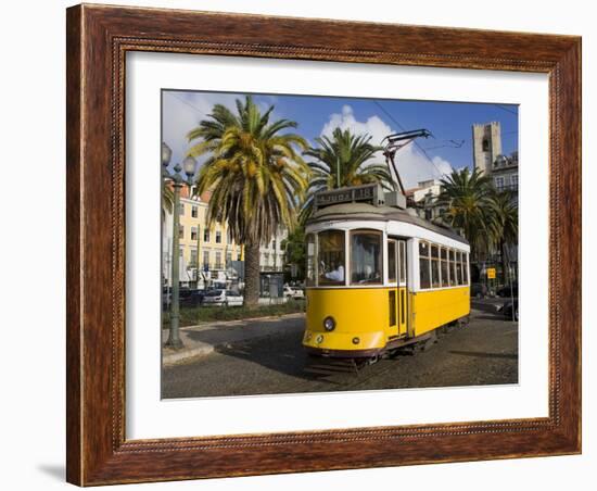 Tram in the Alfama District, Lisbon, Portugal, Europe-Richard Cummins-Framed Photographic Print