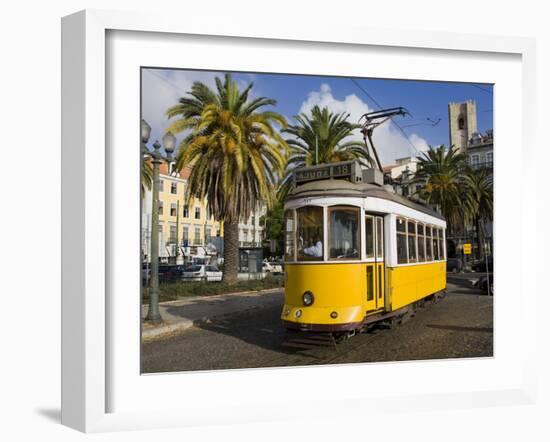 Tram in the Alfama District, Lisbon, Portugal, Europe-Richard Cummins-Framed Photographic Print