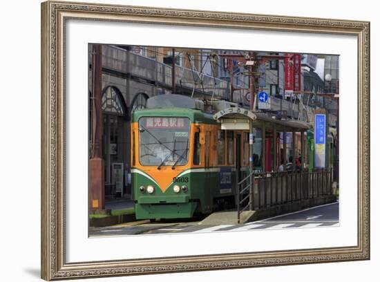 Tram, Izuro Street, Kagoshima City, Kyushu Island, Japan, Asia-Richard Cummins-Framed Photographic Print