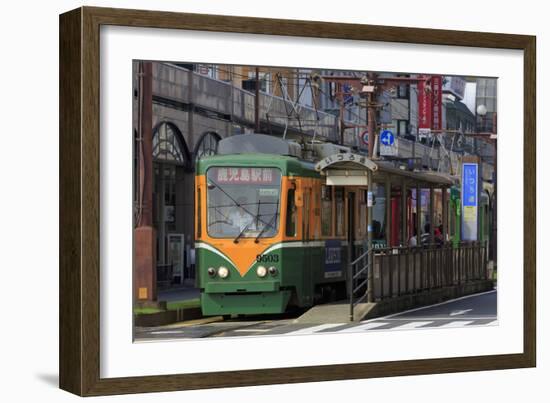Tram, Izuro Street, Kagoshima City, Kyushu Island, Japan, Asia-Richard Cummins-Framed Photographic Print