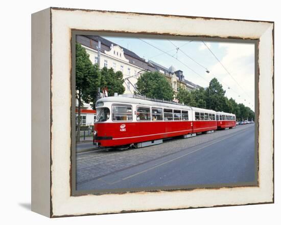 Tram, Leopoldstadt, Vienna, Austria-Richard Nebesky-Framed Premier Image Canvas