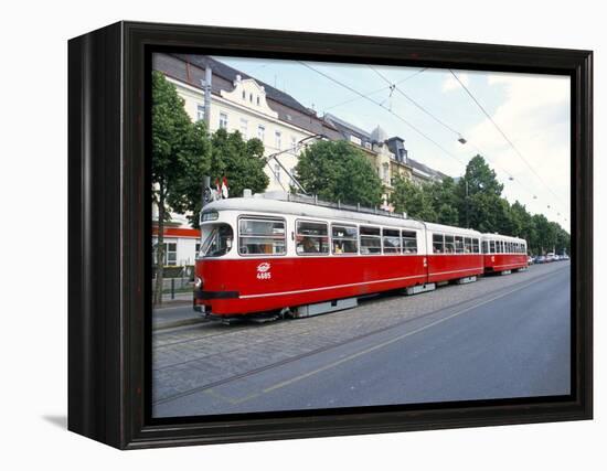 Tram, Leopoldstadt, Vienna, Austria-Richard Nebesky-Framed Premier Image Canvas