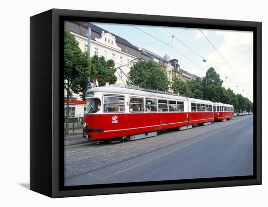 Tram, Leopoldstadt, Vienna, Austria-Richard Nebesky-Framed Premier Image Canvas