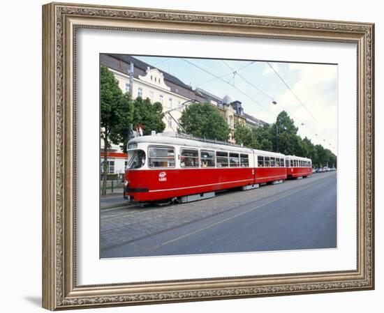 Tram, Leopoldstadt, Vienna, Austria-Richard Nebesky-Framed Photographic Print