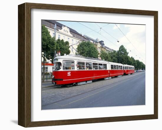 Tram, Leopoldstadt, Vienna, Austria-Richard Nebesky-Framed Photographic Print