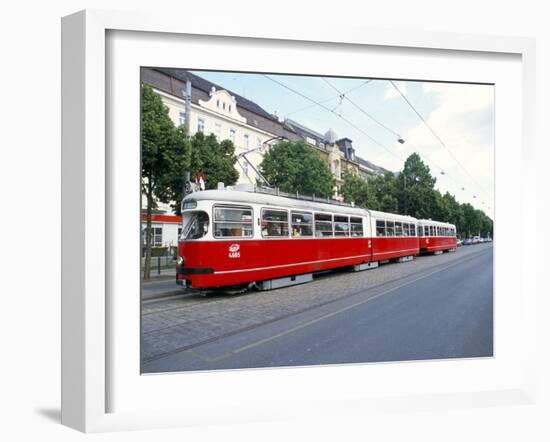 Tram, Leopoldstadt, Vienna, Austria-Richard Nebesky-Framed Photographic Print