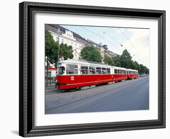 Tram, Leopoldstadt, Vienna, Austria-Richard Nebesky-Framed Photographic Print