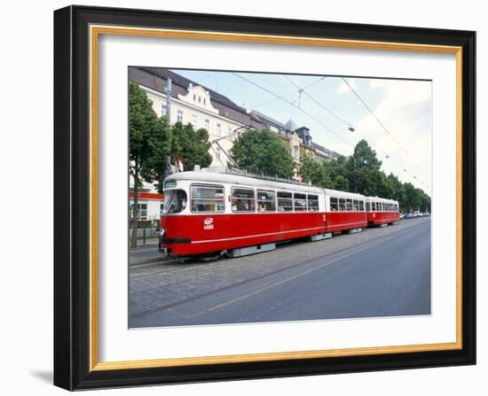 Tram, Leopoldstadt, Vienna, Austria-Richard Nebesky-Framed Photographic Print