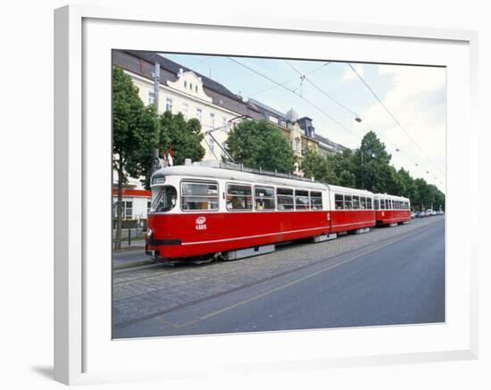 Tram, Leopoldstadt, Vienna, Austria-Richard Nebesky-Framed Photographic Print