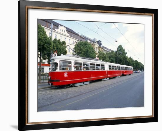 Tram, Leopoldstadt, Vienna, Austria-Richard Nebesky-Framed Photographic Print