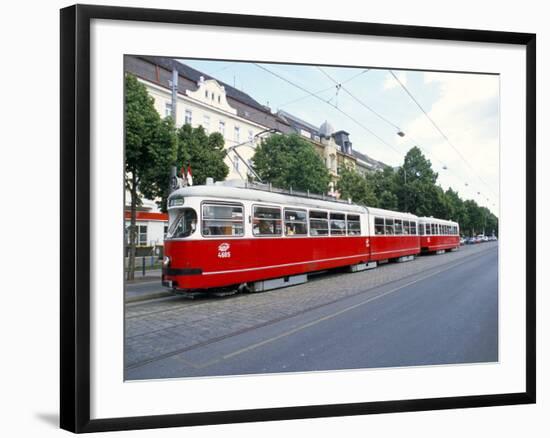 Tram, Leopoldstadt, Vienna, Austria-Richard Nebesky-Framed Photographic Print