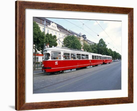 Tram, Leopoldstadt, Vienna, Austria-Richard Nebesky-Framed Photographic Print