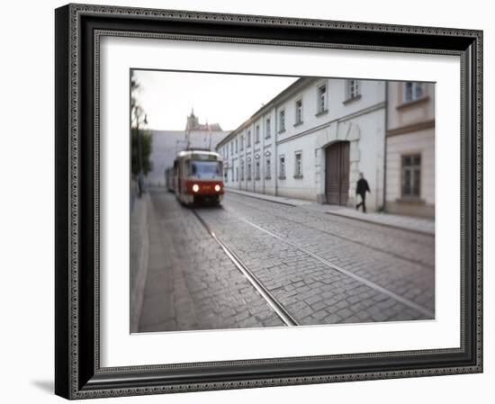 Tram, Mala Strana, Prague, Czech Republic-Jon Arnold-Framed Photographic Print