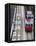 Tram Passing Along Des Voeux Road Central, Central, Hong Kong, China-Ian Trower-Framed Premier Image Canvas