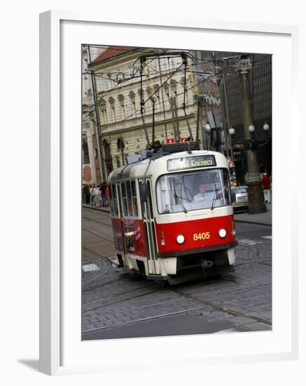 Tram, Prague, Czech Republic, Europe-Levy Yadid-Framed Photographic Print