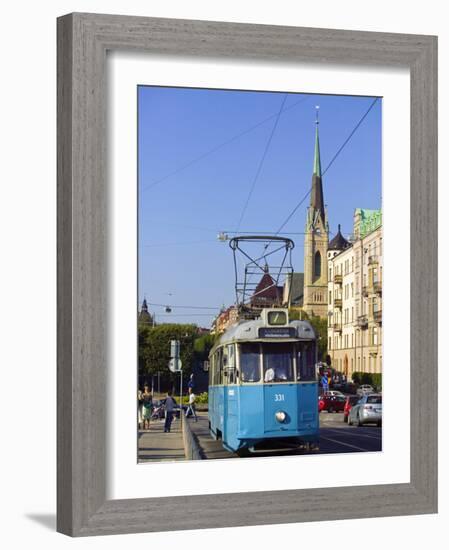 Tram, Stockholm, Sweden-Russell Young-Framed Photographic Print