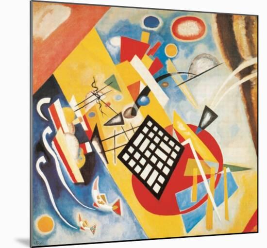 Trame Noire, c.1922-Wassily Kandinsky-Mounted Art Print