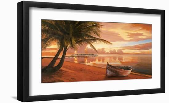 Tramonto ai Tropici-Adriano Galasso-Framed Art Print